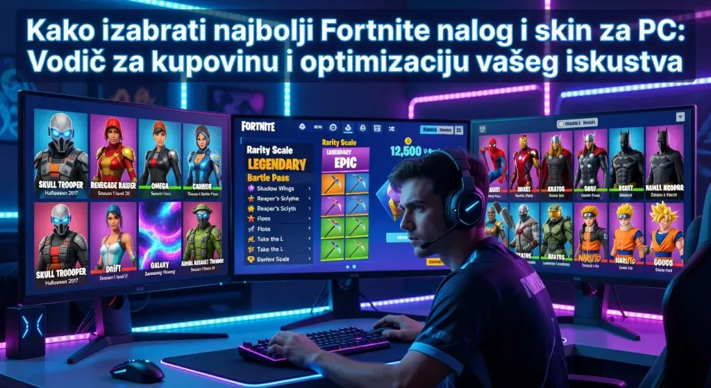 Kako izabrati najbolji Fortnite nalog i skin za PC: Vodič za kupovinu i optimizaciju vašeg iskustva
